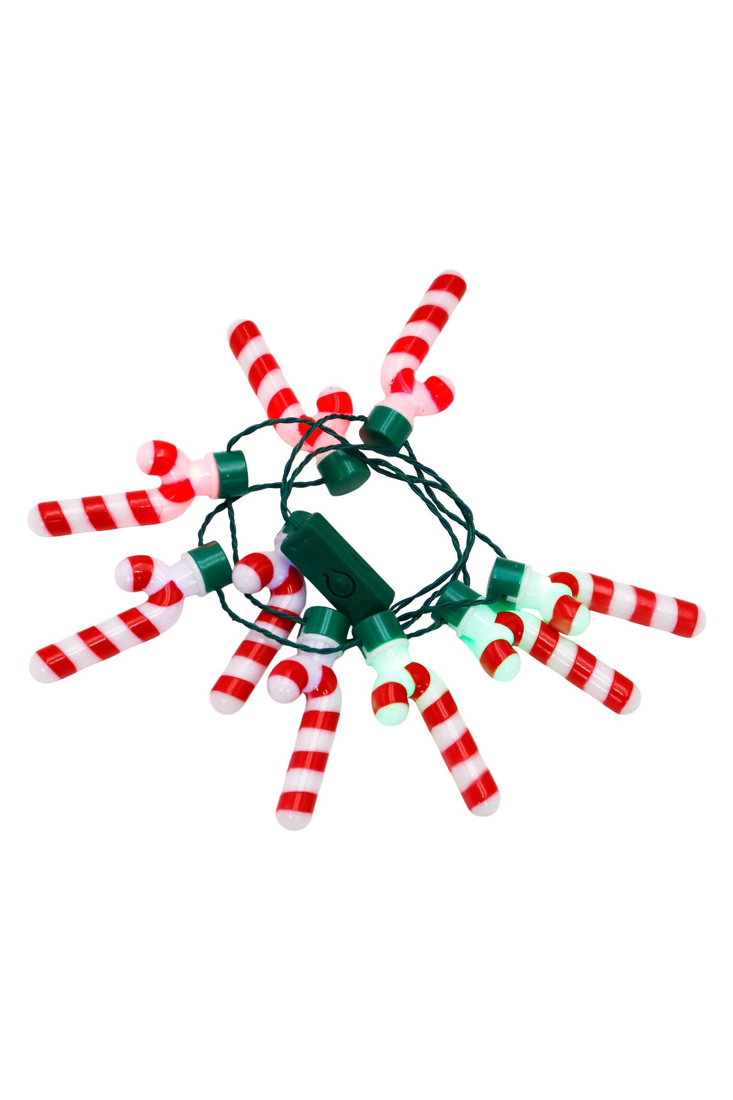 Candy Cane Flashing String Light Necklace