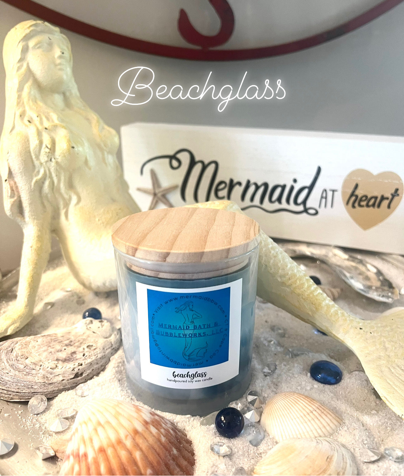 Beachglass Swirl Candle