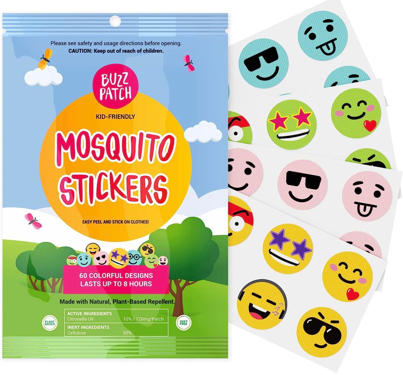 BuzzPatch - Bug, Mosquito, and Insect Repellent Stickers