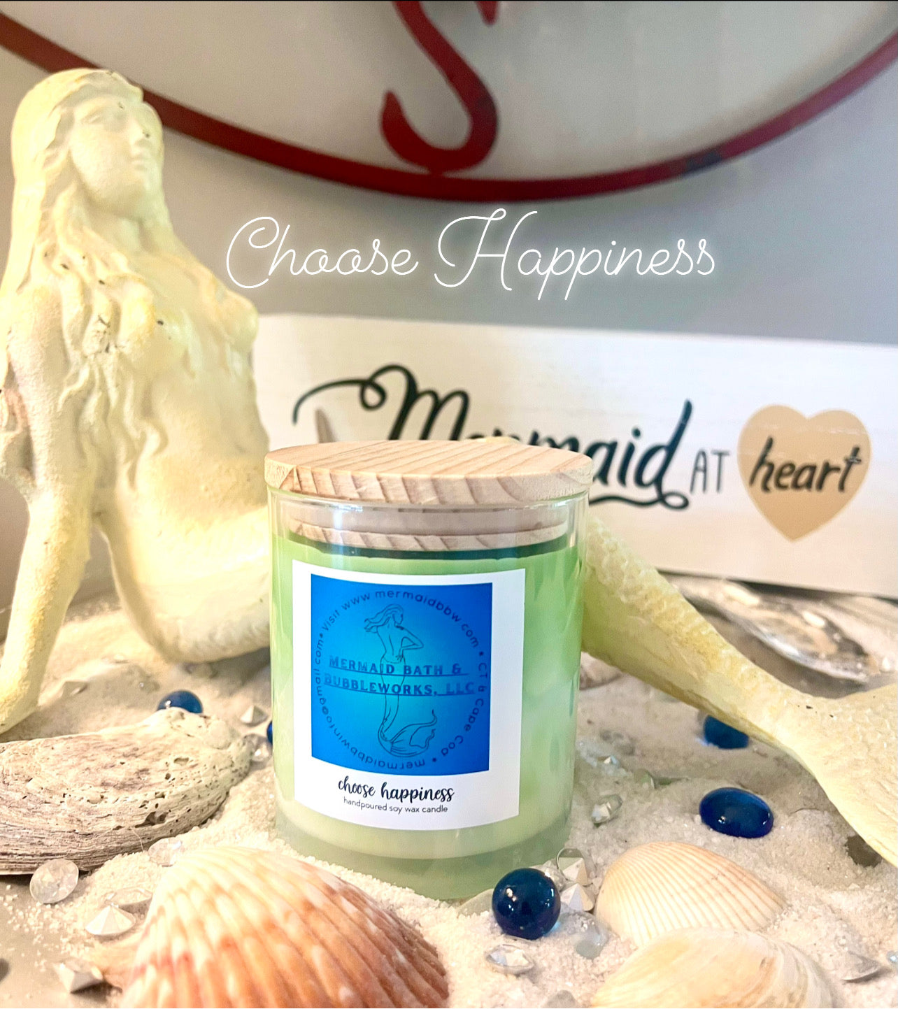 Choose Happiness Swirl Candle