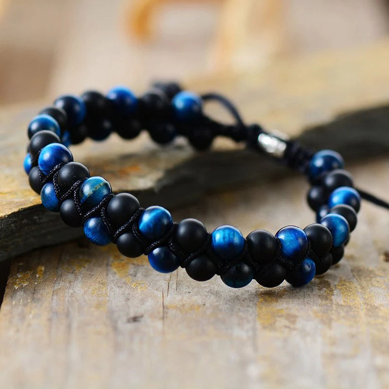 Mens onyx energy bracelet