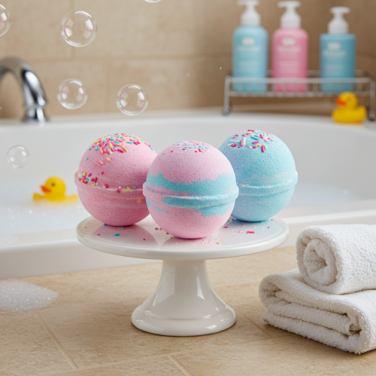 Build Your Own Bath Bomb (set of 6) - with fragrance oil & mica color