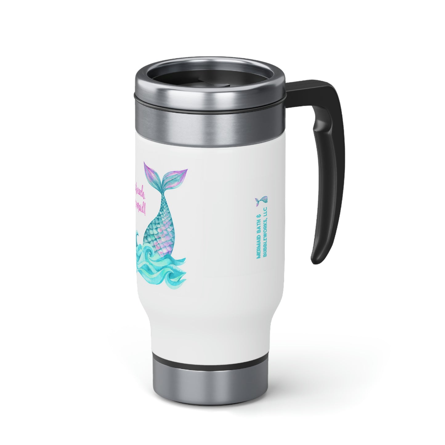 Stainless Steel Travel Mug with Handle, 14oz