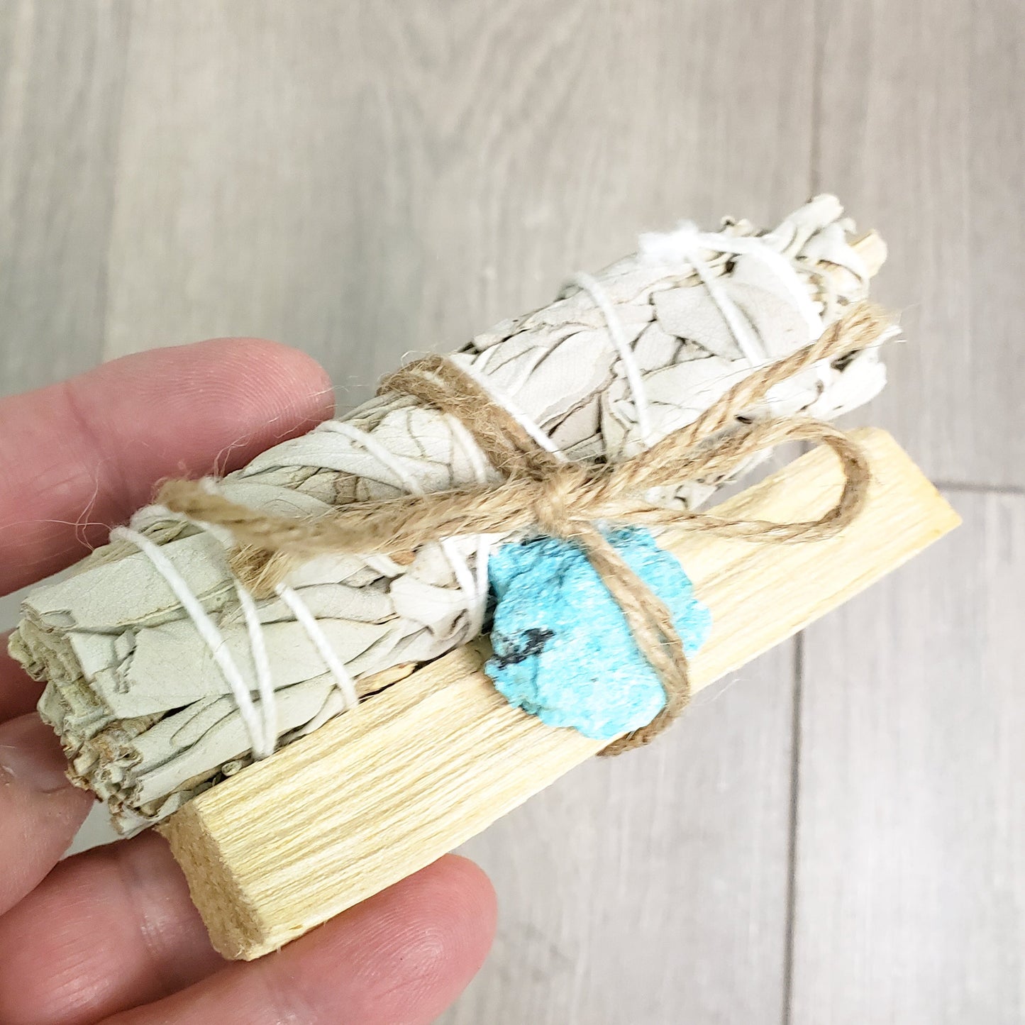 Palo Santo, Sage & Crystal Smudging Bundle