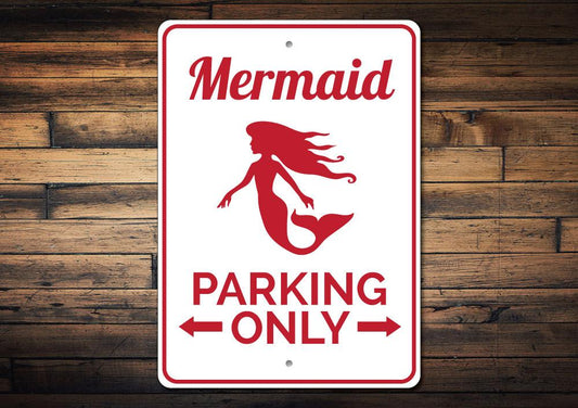 Mermaid Parking Sign