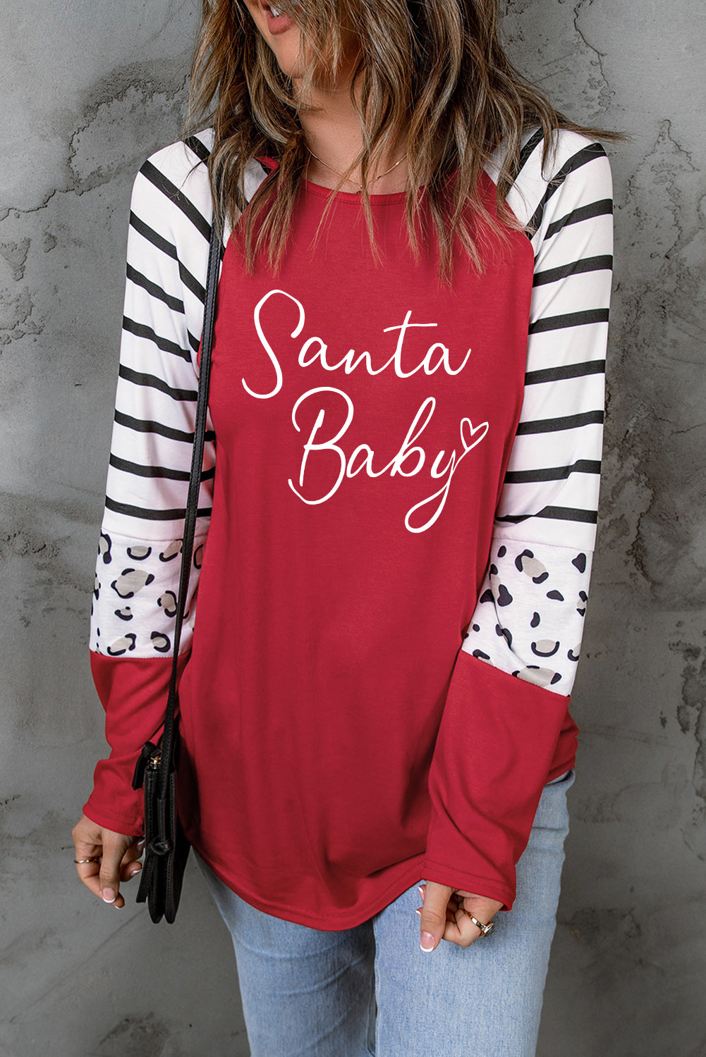 SANTA BABY Graphic Long Sleeve T-Shirt