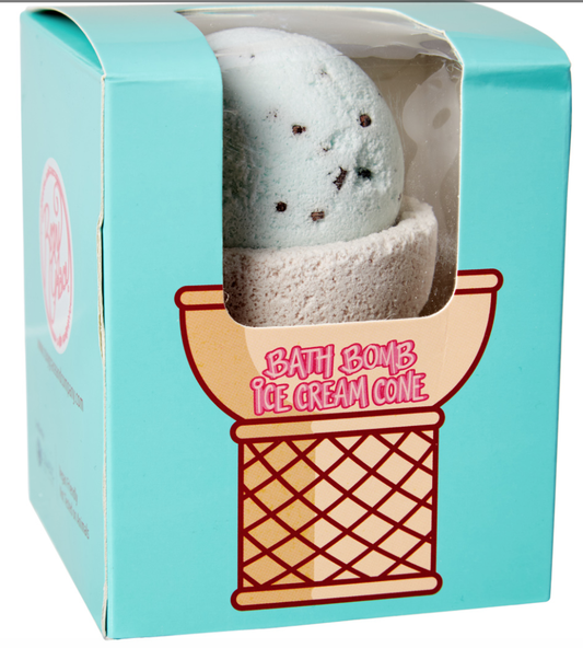 Ice Cream Bath Bomb: Mint Choc Chip