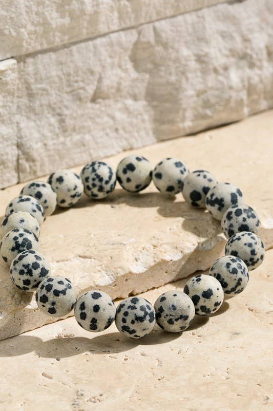 10MM Natural Stone Beaded Bracelet