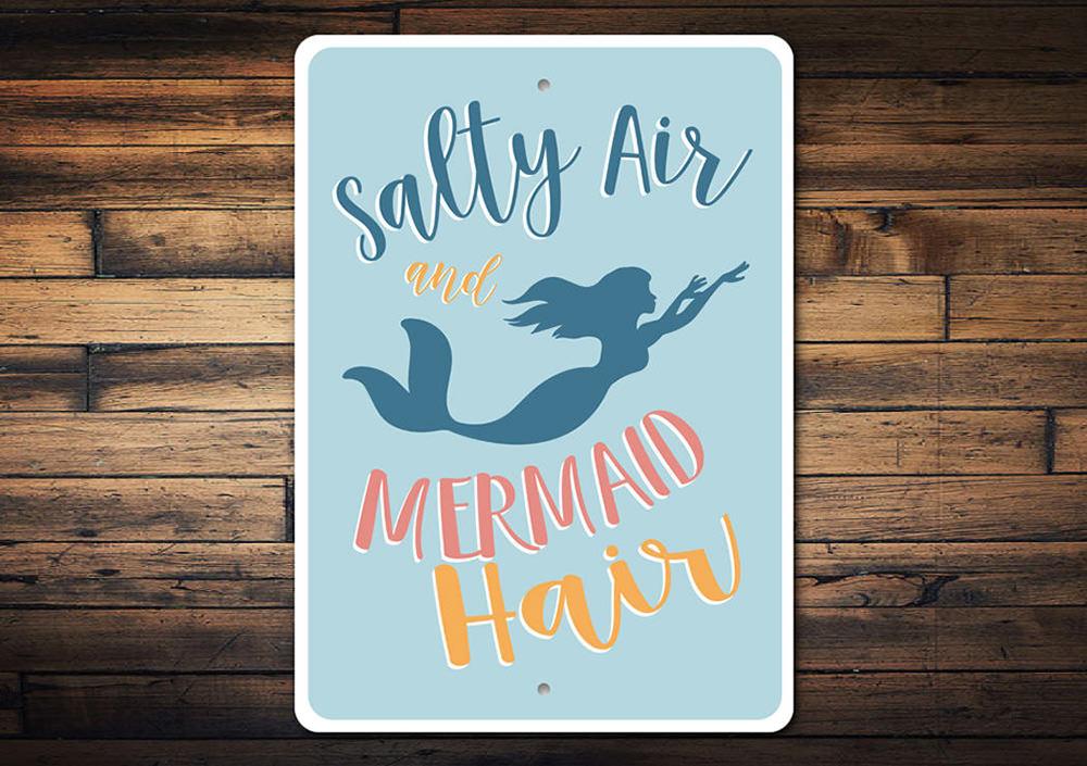 Mermaid Hair Beach Sign