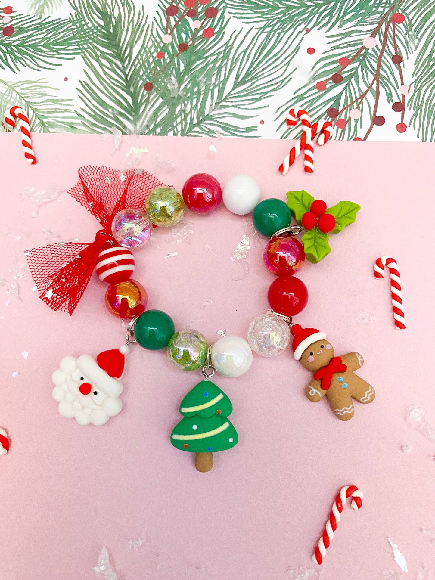 Holiday 2023: Merry and Bright Multi Charm Bracelet: Big Kid 6.5”