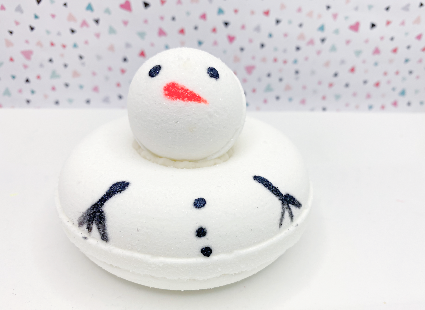 Melty Snowman Bath Bomb with Bubble Whip!