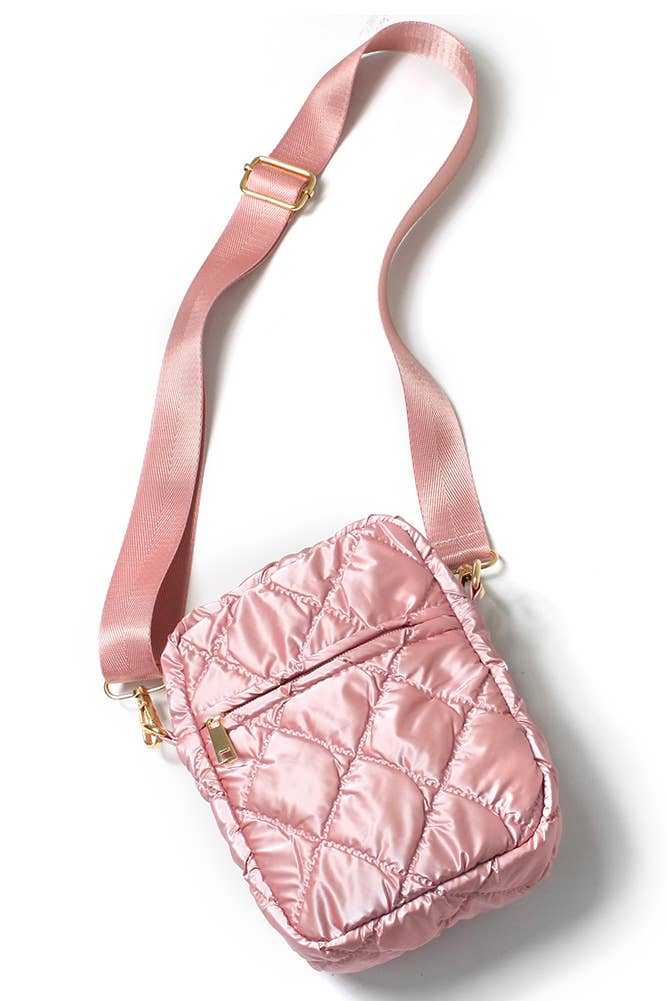 Glossy Puffy Mini Crossbody Bag