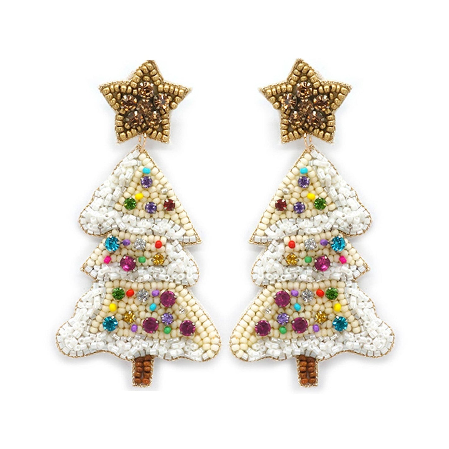 CHRISTMAS S TREE POST EARRING