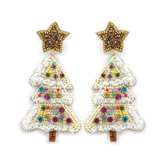 CHRISTMAS S TREE POST EARRING