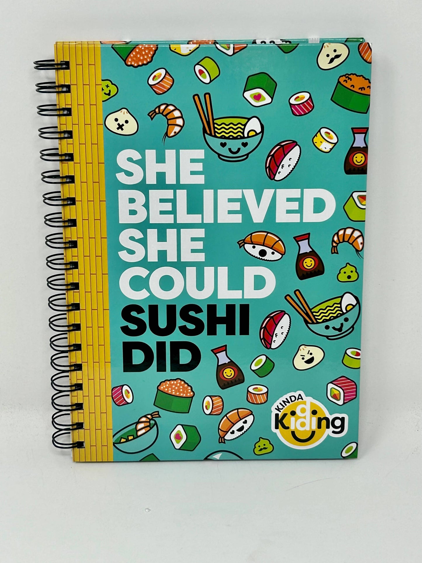 She Believed She Could Sushi Did Spiral Bound Notebook