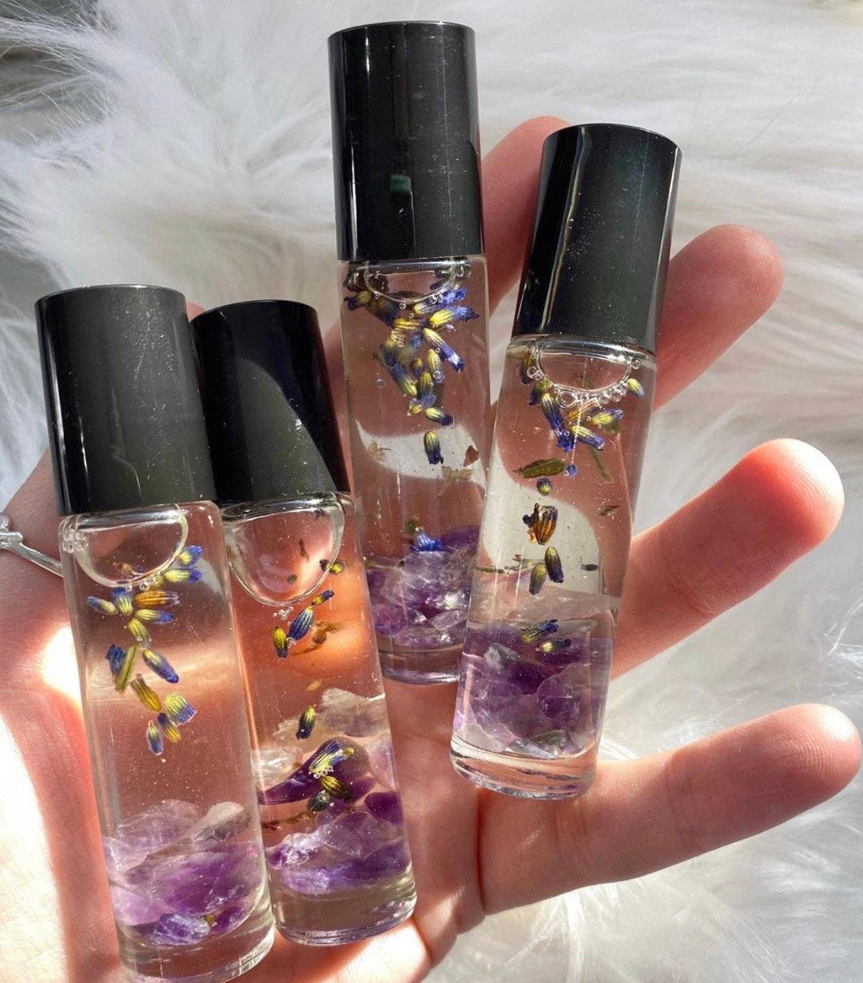 Amethyst Crystal Perfume Roller