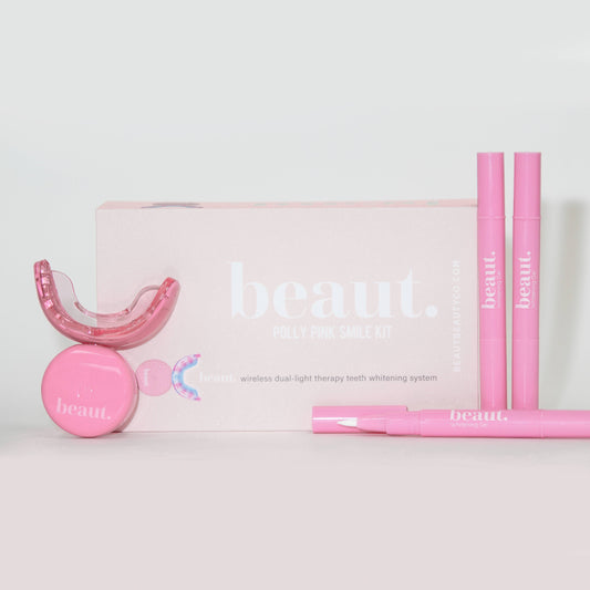 Wireless teeth whiting system (pink)