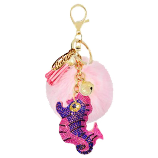 SPARKLE SEAHORSE KEYCHAIN