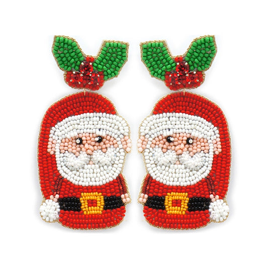 CHRISTMAS SANTA POST EARRING