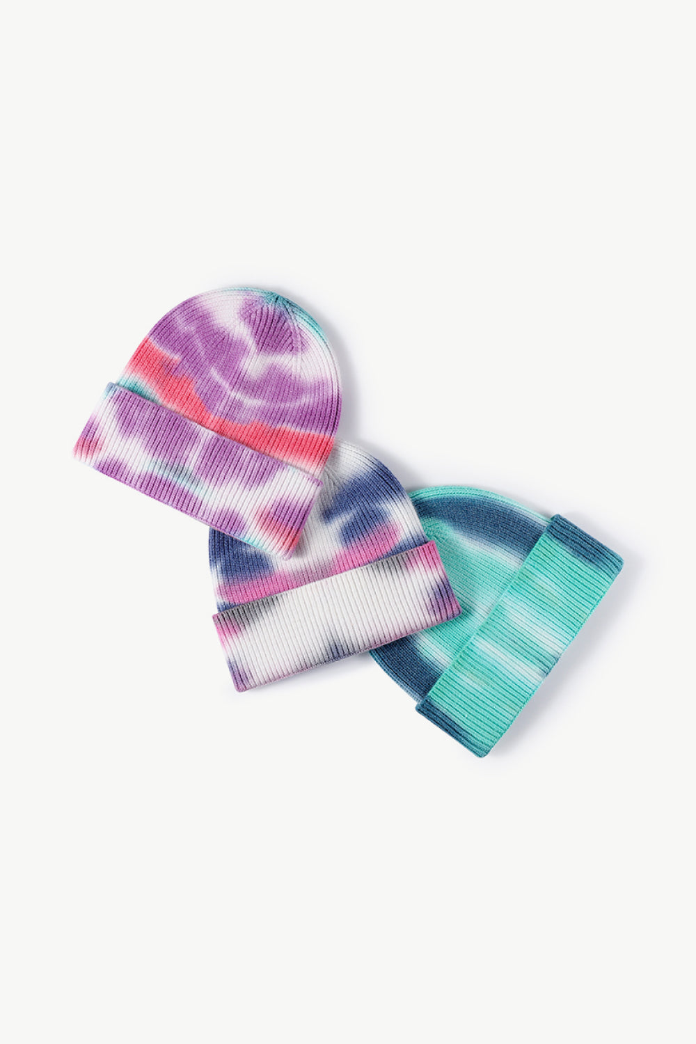 Tie-Dye Cuffed Knit Beanie