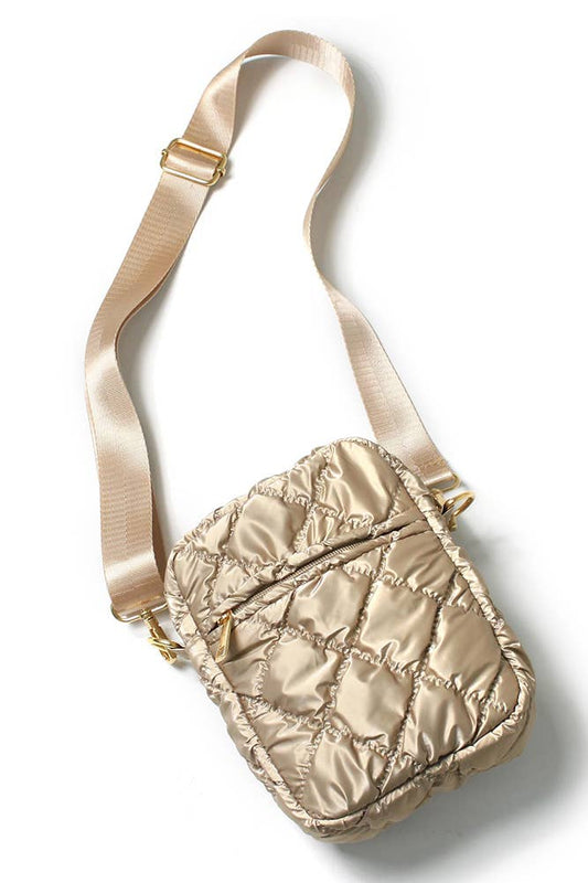 Glossy Puffy Mini Crossbody Bag