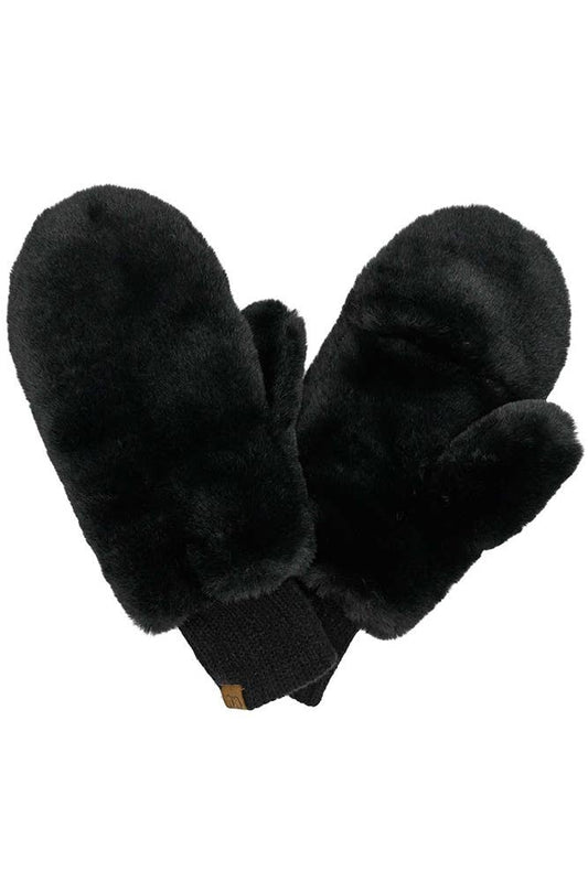 C.C Faux Fur Mittens with Shepherd Lining