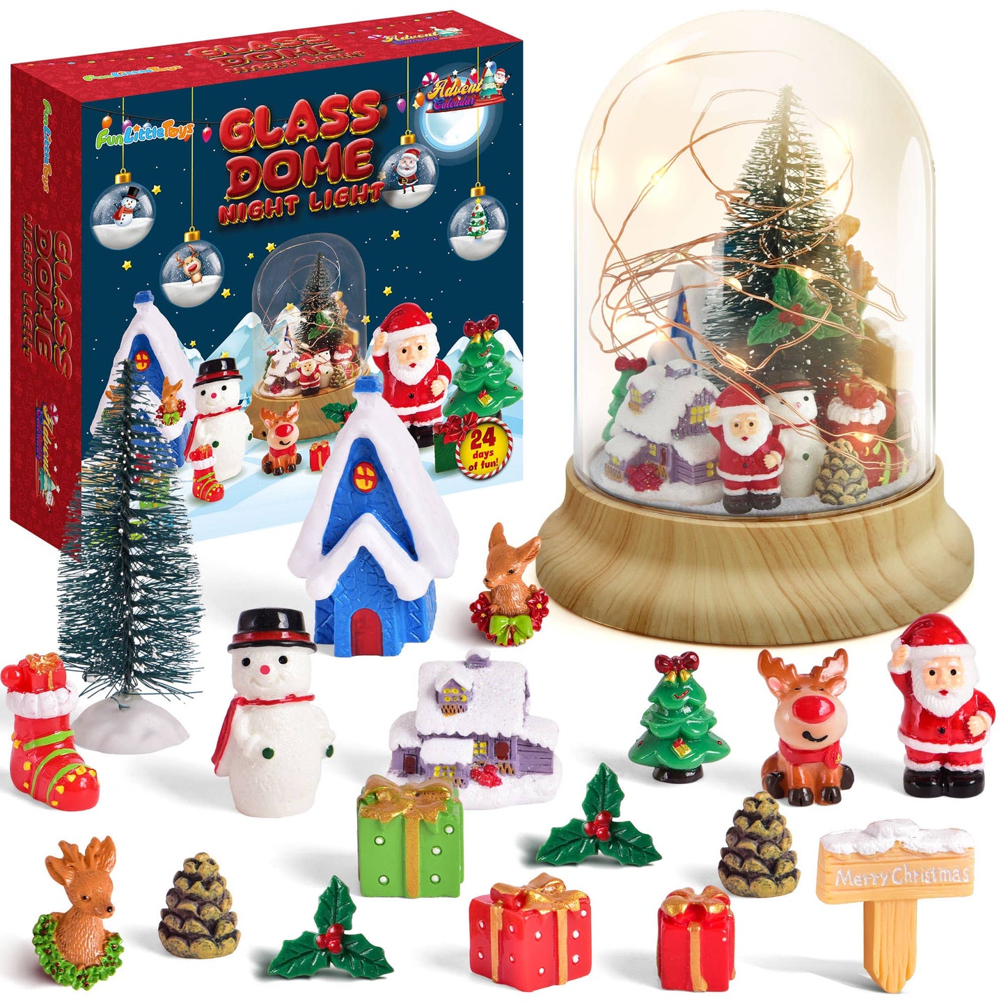 DIY Christmas Glass Dome Night Light 2023 Advent Calendar