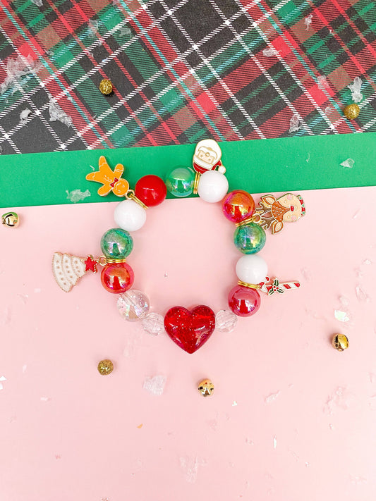 Holiday 2023: I Love Christmas Multi Charm Bracelet: Big Kid 6.5”