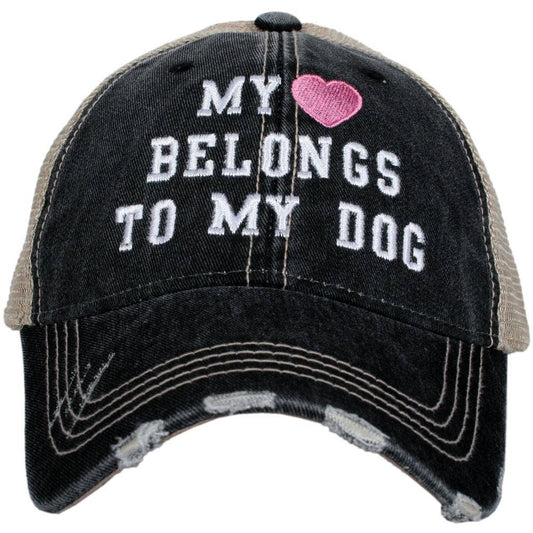 My Heart Belongs To My Dog cap