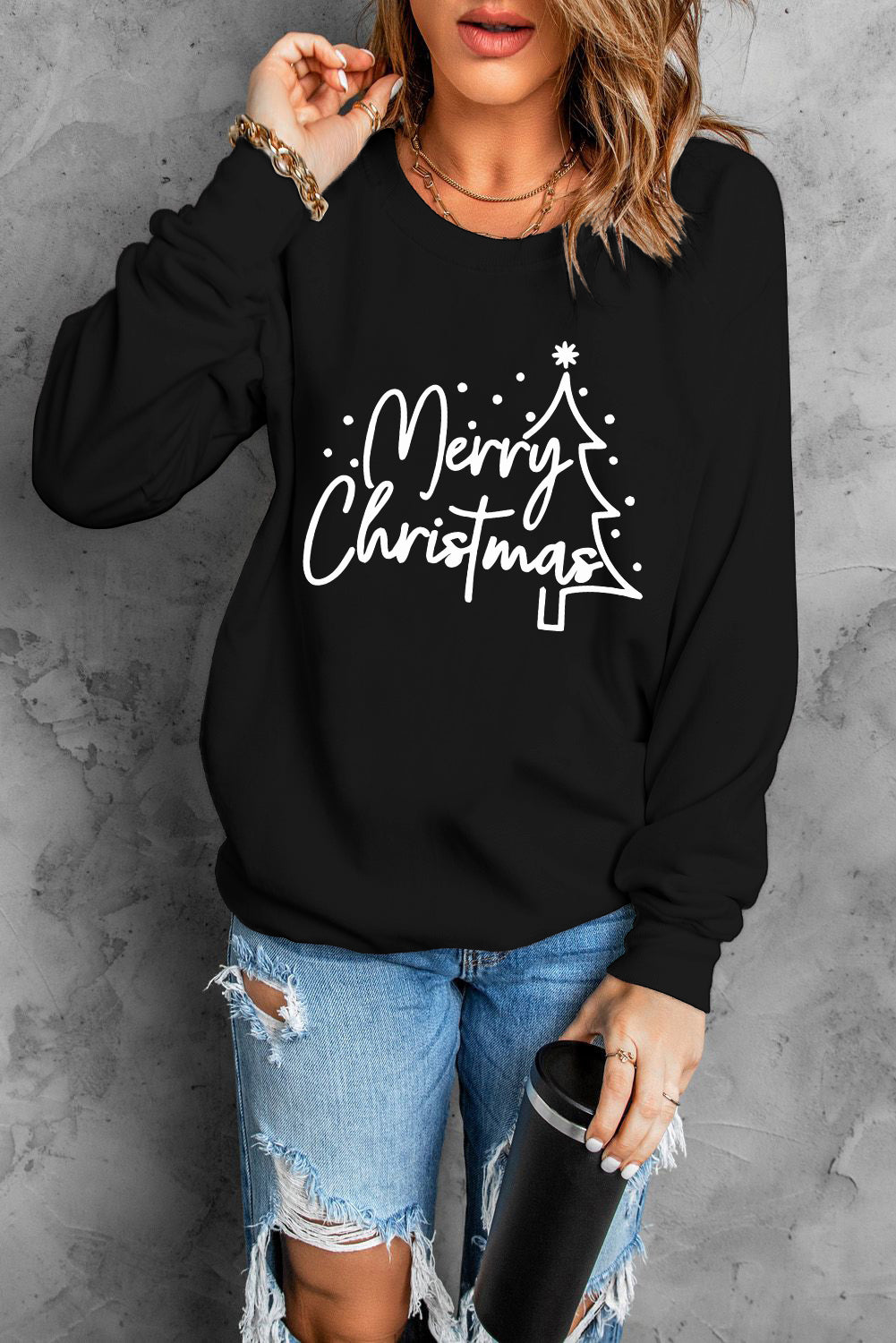 MERRY CHRISTMAS Graphic Sweatshirt