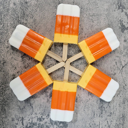 Seasonal Candy Corn Popsicle Soap - 4oz