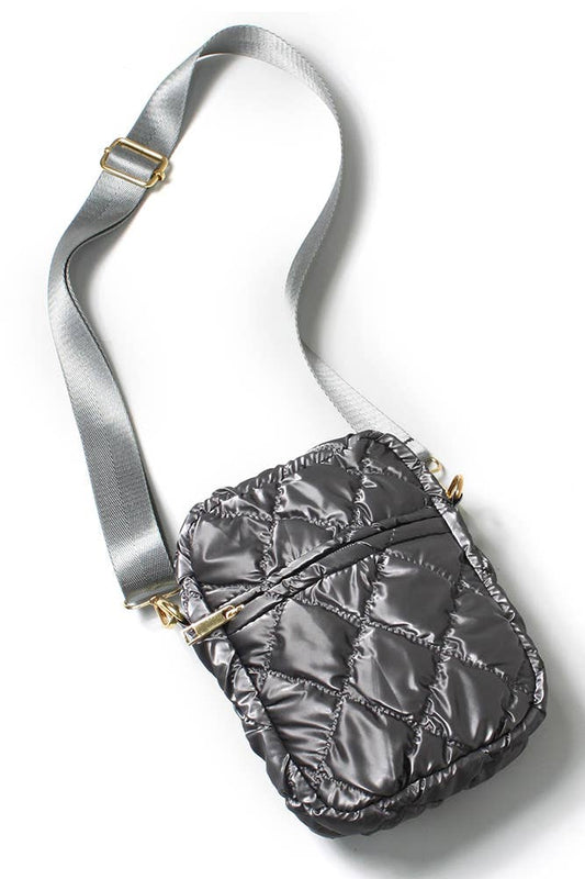 Glossy Puffy Mini Crossbody Bag