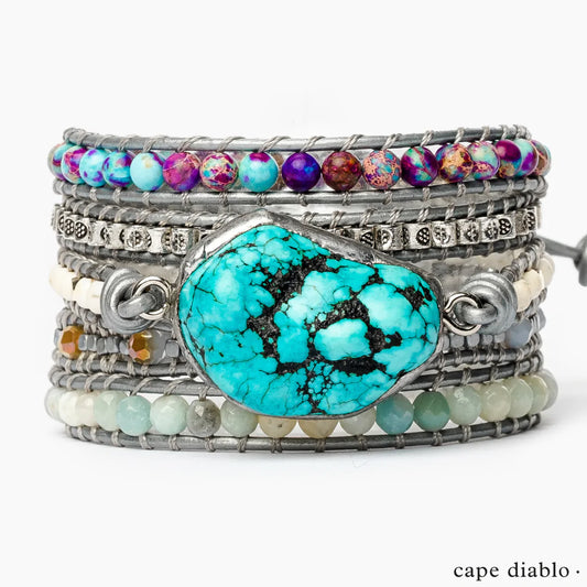 Healing Turquoise Protection Wrap Bracelet