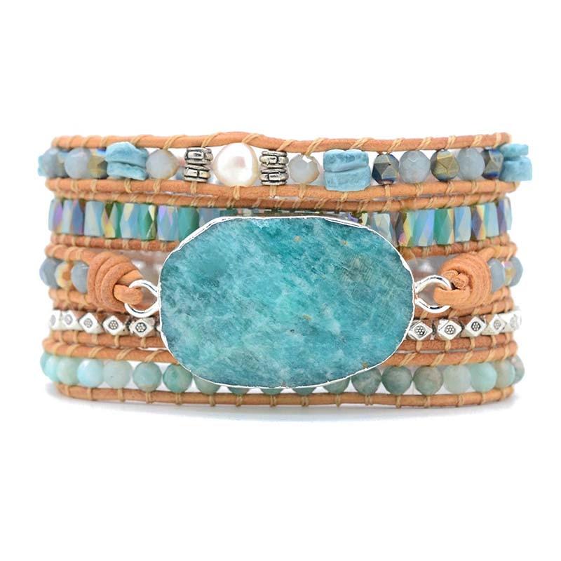 Amazonite Heaven on Earth Wrap Bracelet